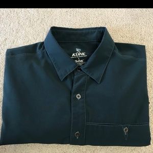Men's Dark Blue Renegade Short Sleeve Kuhl Shirt